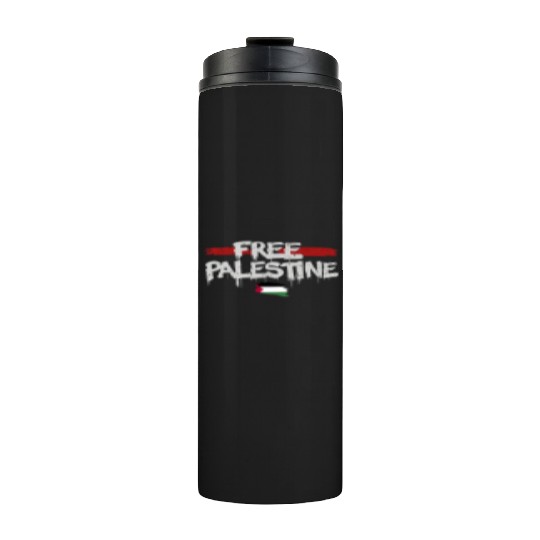 graffiti free palestine Thermal Tumblers