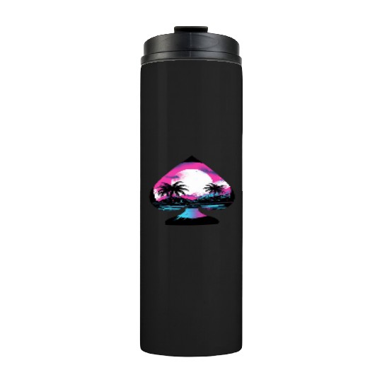 Tropical Synthwave Thermal Tumblers