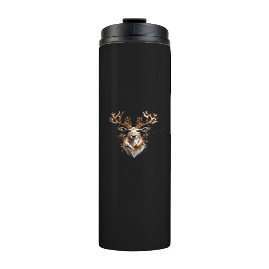 Glam Christmas Reindeer Thermal Tumblers