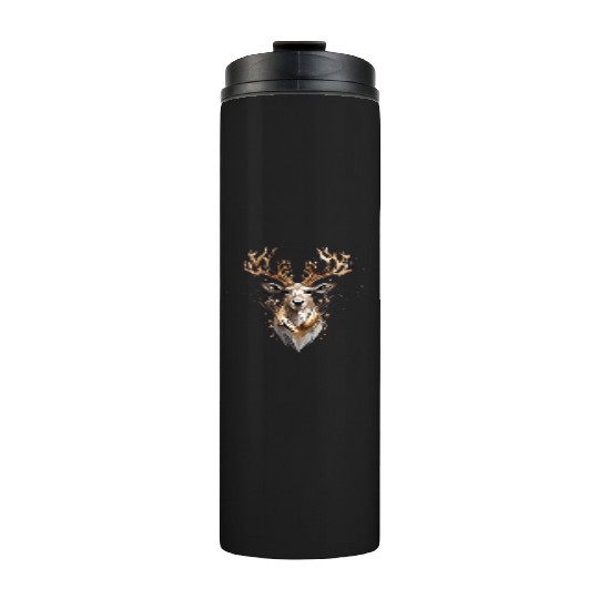 Glam Christmas Reindeer Thermal Tumblers