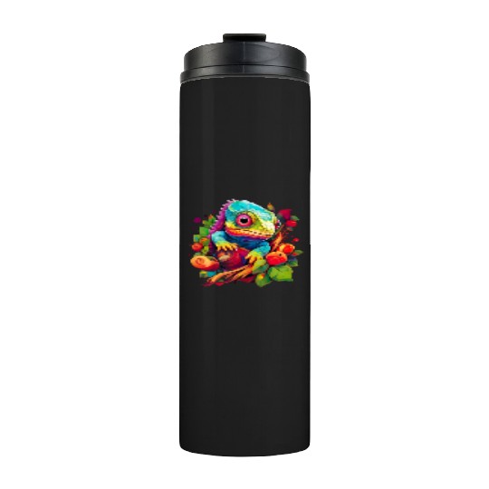 Cute Chameleon for Lizard Pet Lover Thermal Tumblers