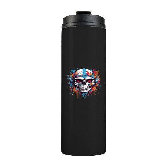 Skull Givin' Raspberry Dk Thermal Tumblers
