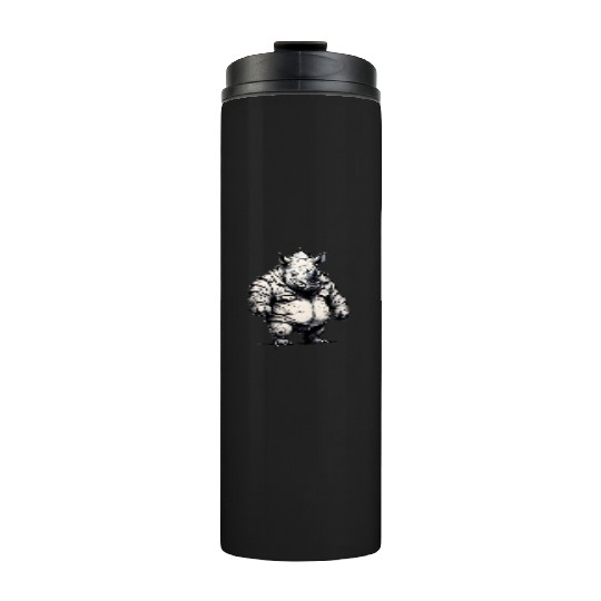 Combative Rhinoceros Thermal Tumblers