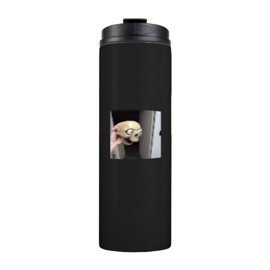 Surprised skull Thermal Tumblers