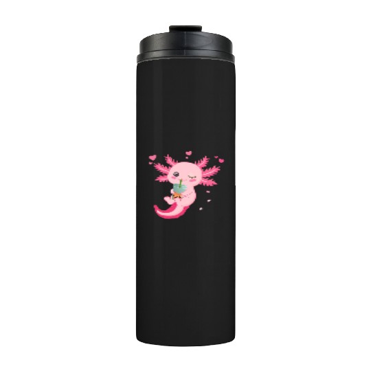 Boba Tea Bubble Tea Milk Tea Axolotl Thermal Tumblers