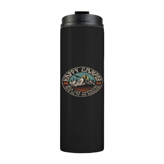 HAPPY CAMPER VINTAGE MOUNTAINS Thermal Tumblers