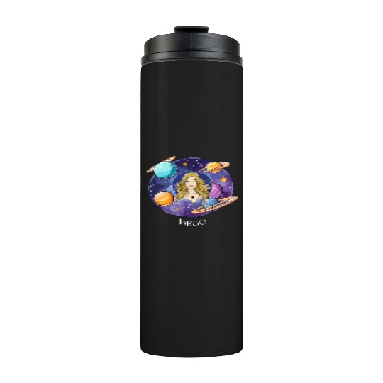 Virgo zodiac sign Thermal Tumblers