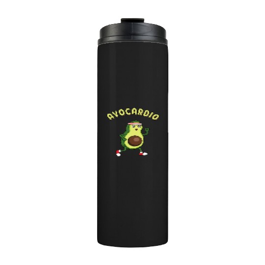 Avocardio Running Avocado Athlete Fitness Thermal Tumblers