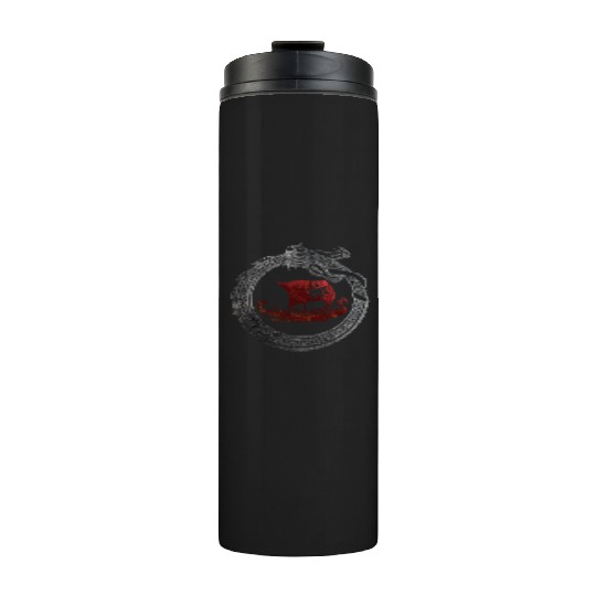 Jormungandr Vikings Dragon Ship Thor Mjolnir Thermal Tumblers