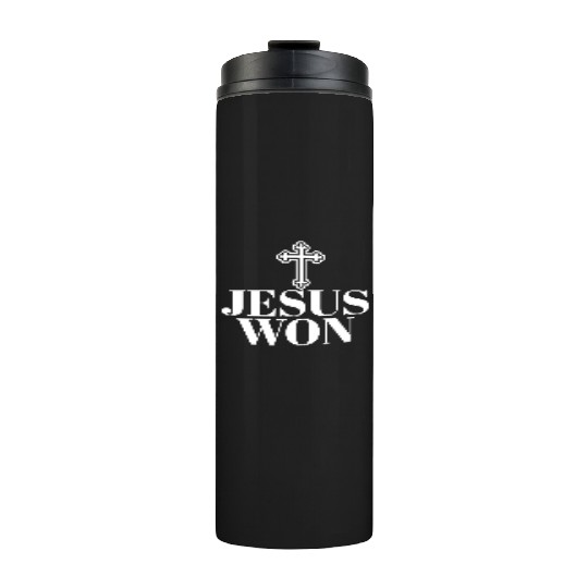 Religious Jesus Won Christian Jesus Holy Cross Thermal Tumblers