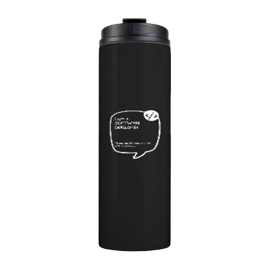Proud Software Developer Thermal Tumblers - Embrace Expertise