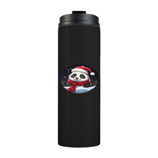 Panda Christmas Thermal Tumblers