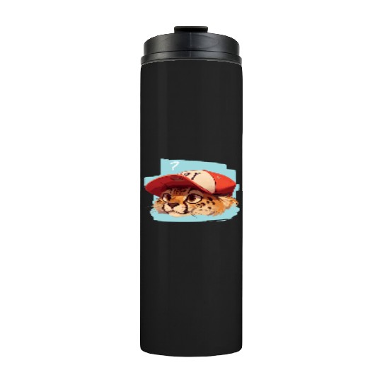 Surprised Cheetah Thermal Tumblers