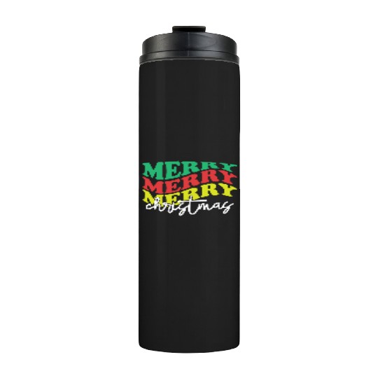 Merry merry merry Christmas, Xmas Design Thermal Tumblers