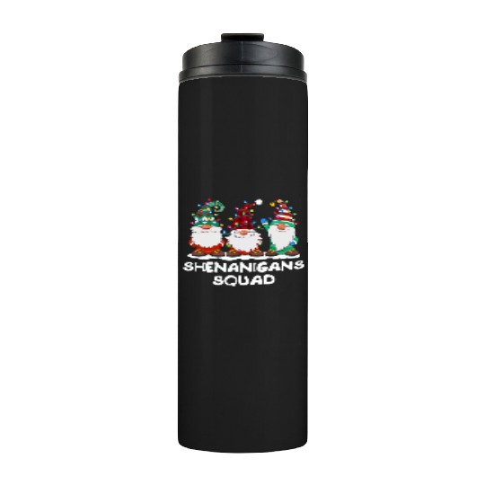 Shenanigans Squad Gnomes Pajamas Family Christmas Thermal Tumblers