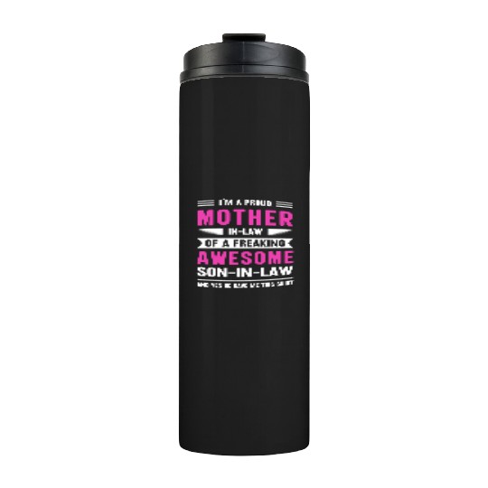 Mothers day mom son-in-law Thermal Tumblers