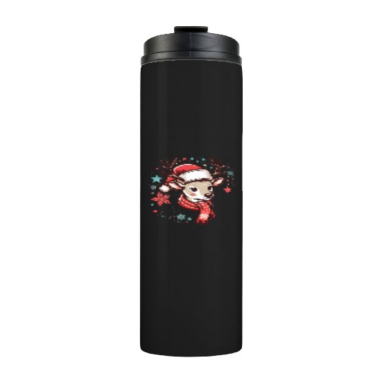 christmas Reindeer Thermal Tumblers