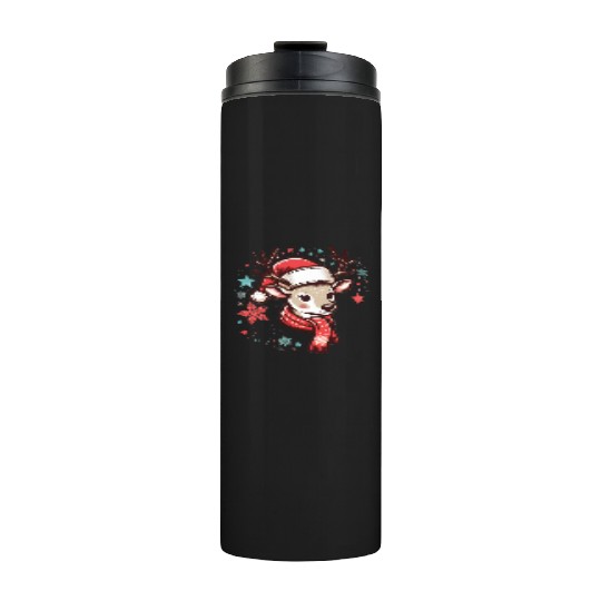 christmas Reindeer Thermal Tumblers