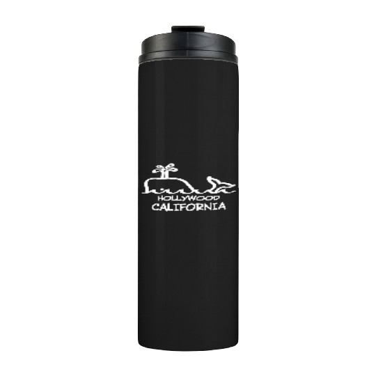 Hollywood California Whale Souvenirs Gifts Thermal Tumblers