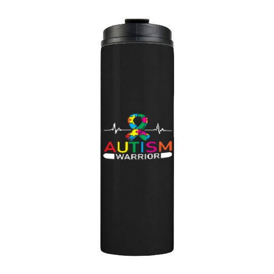 Autism Warrior Autistic Ninja Spectrum Asperger Thermal Tumblers