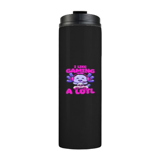 Gaming, Axolotl, Gaming, Video Game, Unicorn Gamer Thermal Tumblers