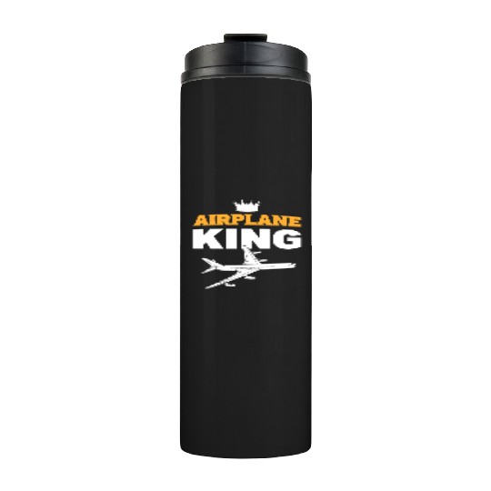 Airplane King Soldiers Or Armed Forces Gift Thermal Tumblers