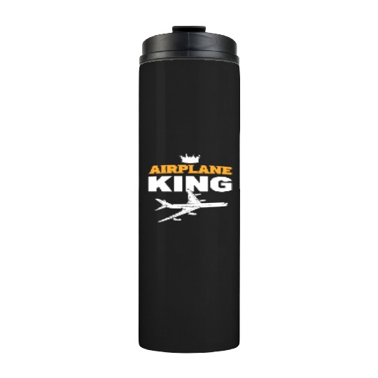Airplane King Soldiers Or Armed Forces Gift Thermal Tumblers