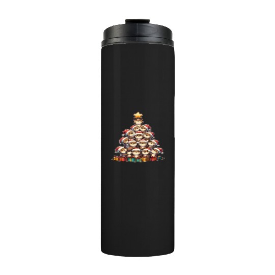 Otter Christmas Tree Merry Christmas Thermal Tumblers