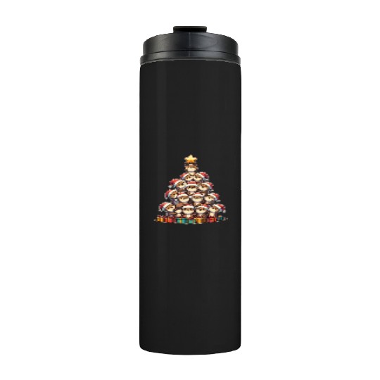 Otter Christmas Tree Merry Christmas Thermal Tumblers