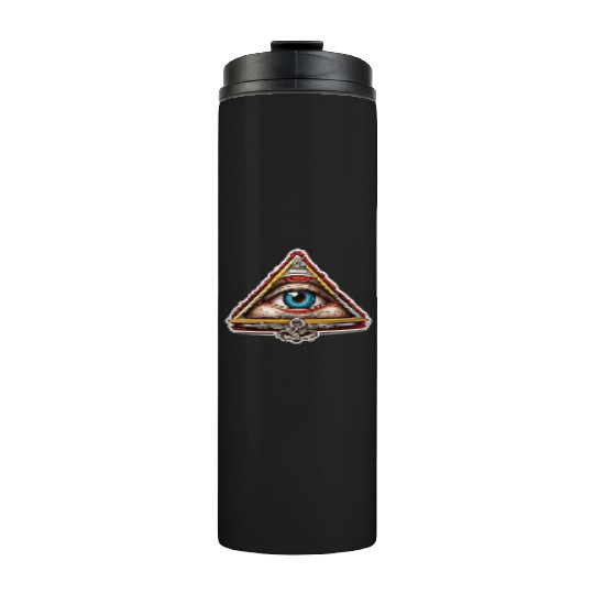 Illuminati one eye symbol of world society Thermal Tumblers