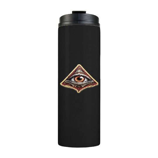 Illuminati one eye symbol of freedom world society Thermal Tumblers