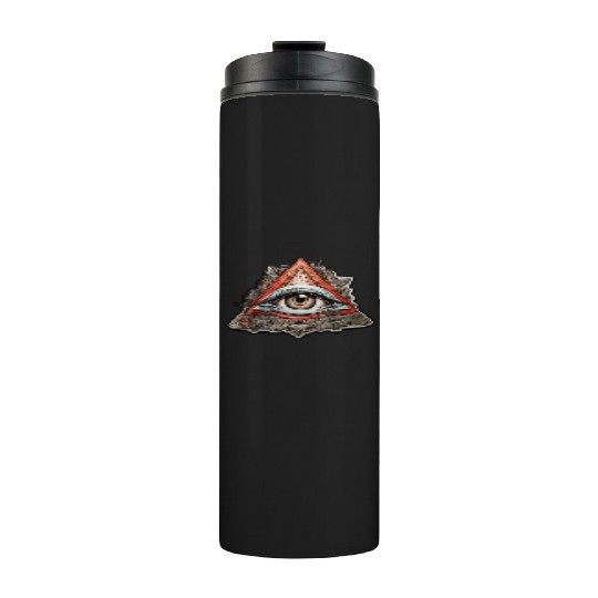 Illuminati one eye symbol of world society Thermal Tumblers