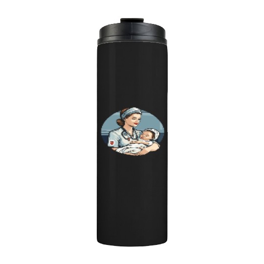 Registered Nurse Medical Medicine Neonatal Nurse Thermal Tumblers