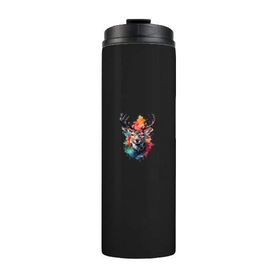 Colorful Swamp Deer Thermal Tumblers