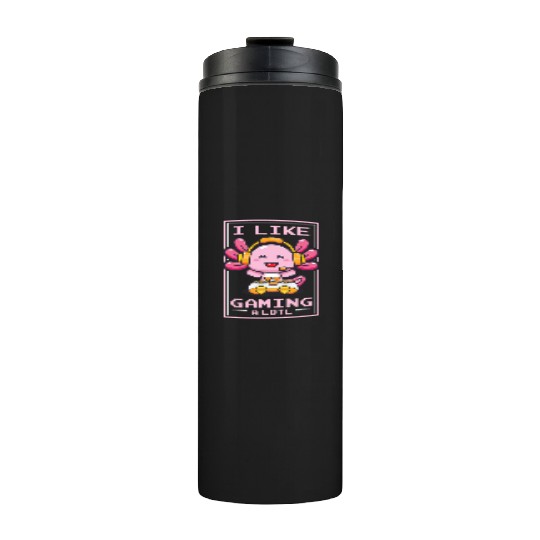 Gaming, Axolotl, Gaming, Video Game, Unicorn Gamer Thermal Tumblers