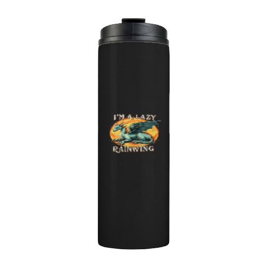 Chill Vibes Only: Lazy RainWing's Wings of Fire Thermal Tumblers