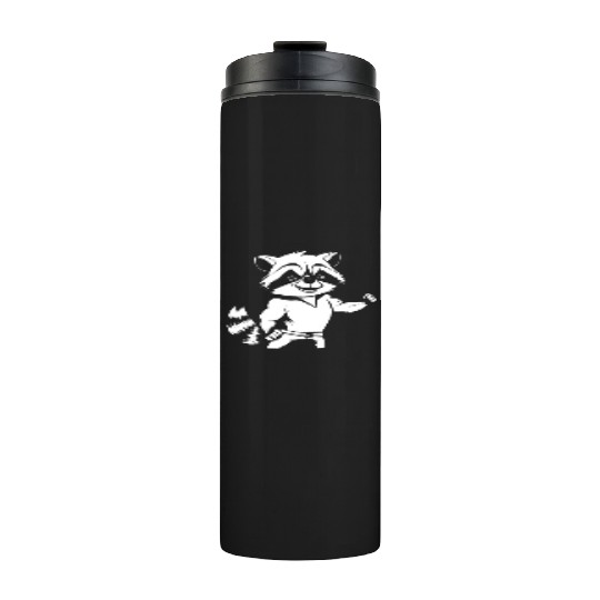 Workout Gym Racoon Thermal Tumblers