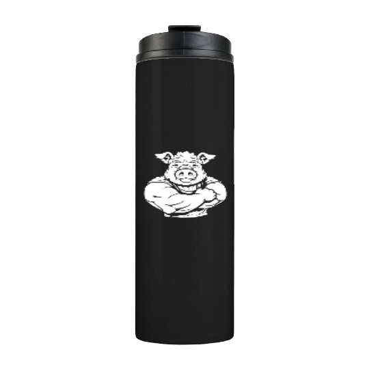 Workout Gym Pig Thermal Tumblers