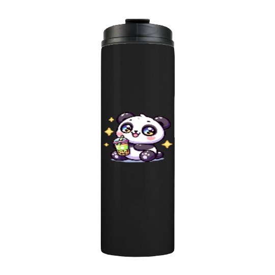 Panda Bubble Tea Boba Kawaii Thermal Tumblers