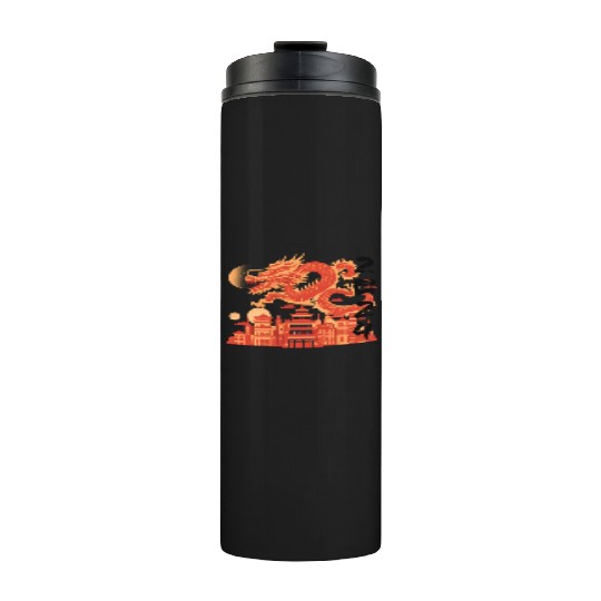 Year Of The Dragon Thermal Tumblers | chinese lanterns