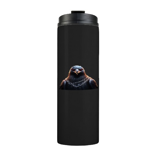 Eagle Caged Thunder: A Heavy Metal Eddie Thermal Tumblers