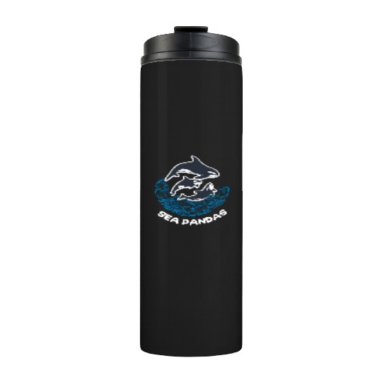 Sea Panda Orca Wild Panda Bamboo Thermal Tumblers