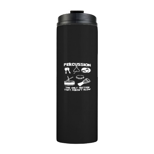 Drummer Marching Band Orchestra Percussion Thermal Tumblers