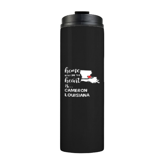 Cameron County Louisiana Is Where My Heart Is Gift Thermal Tumblers