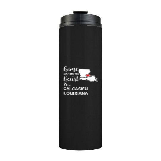 Calcasieu County Louisiana Is Where My Heart Is Thermal Tumblers