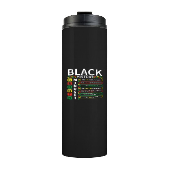 Growth Mindset Definition Black History Month Thermal Tumblers