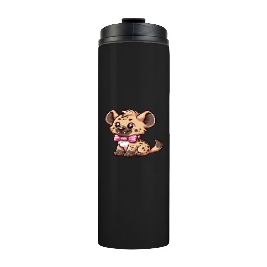 Playful Hyena Cartoon Thermal Tumblers