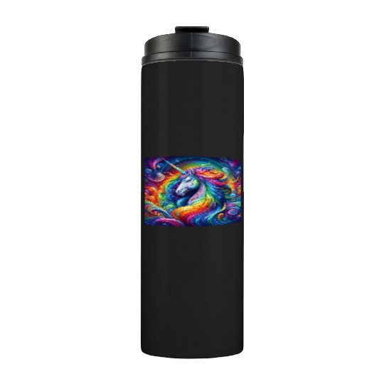 Unicorn rainbow Thermal Tumblers