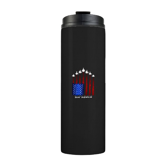 Air Force US Veterans 4th of July Thermal Tumblers American