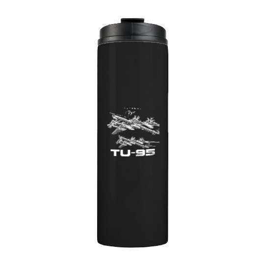 Tupolev TU-95 Heavy Russian Bomber Aircraft Thermal Tumblers